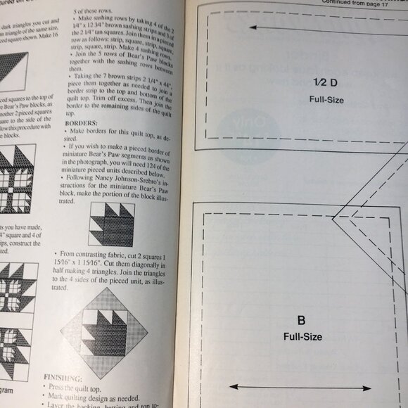 Traditional Quiltworks No. 6 Magazine Feb/March 1990 21 Full-Size Patterns - Picture 6 of 6